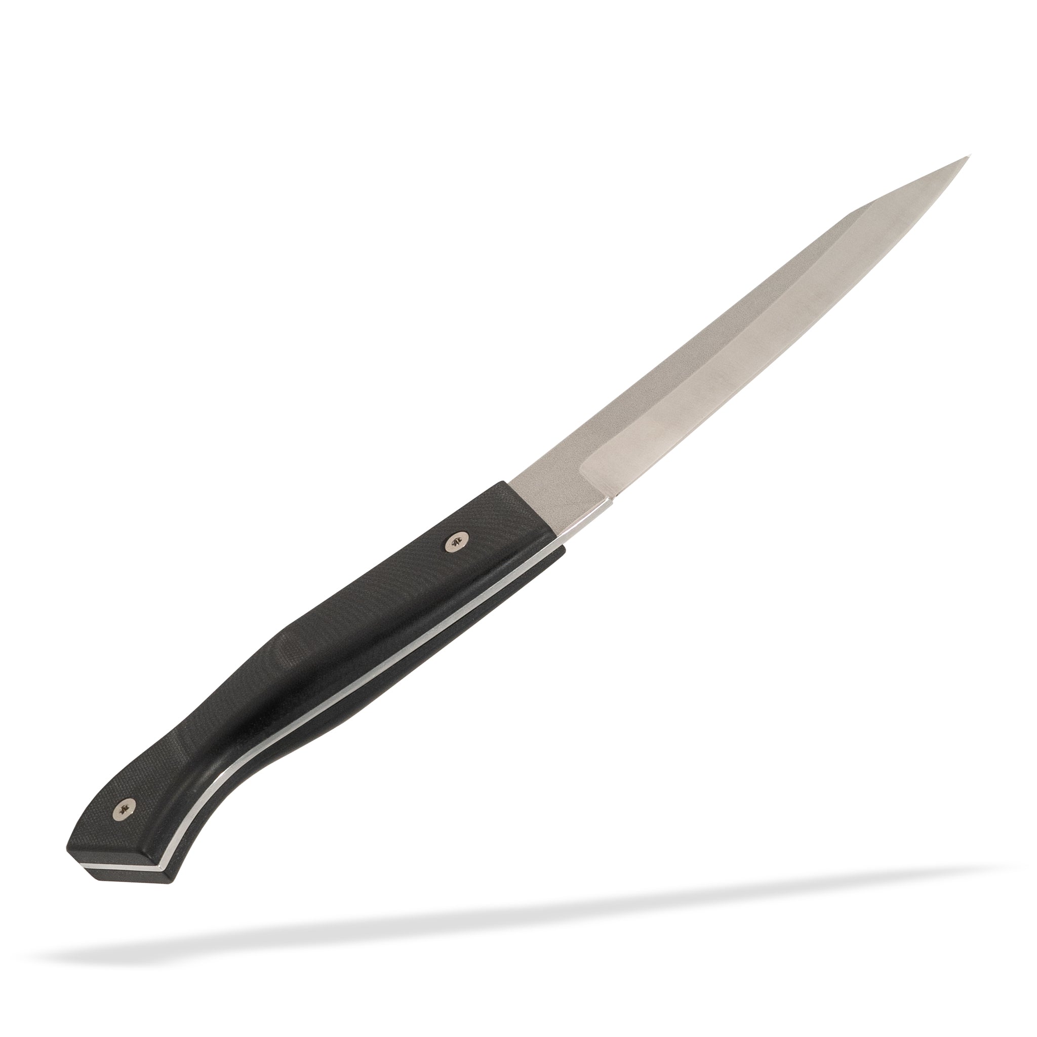 Hankotsu boning knife with stainless steel blade and black g-10 handle