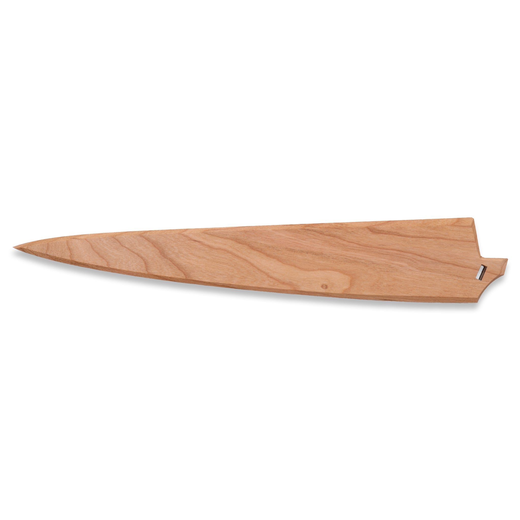 Walnut wooden saya knife sheath for Town Cutler Culinary 2.0 Slicer knives.