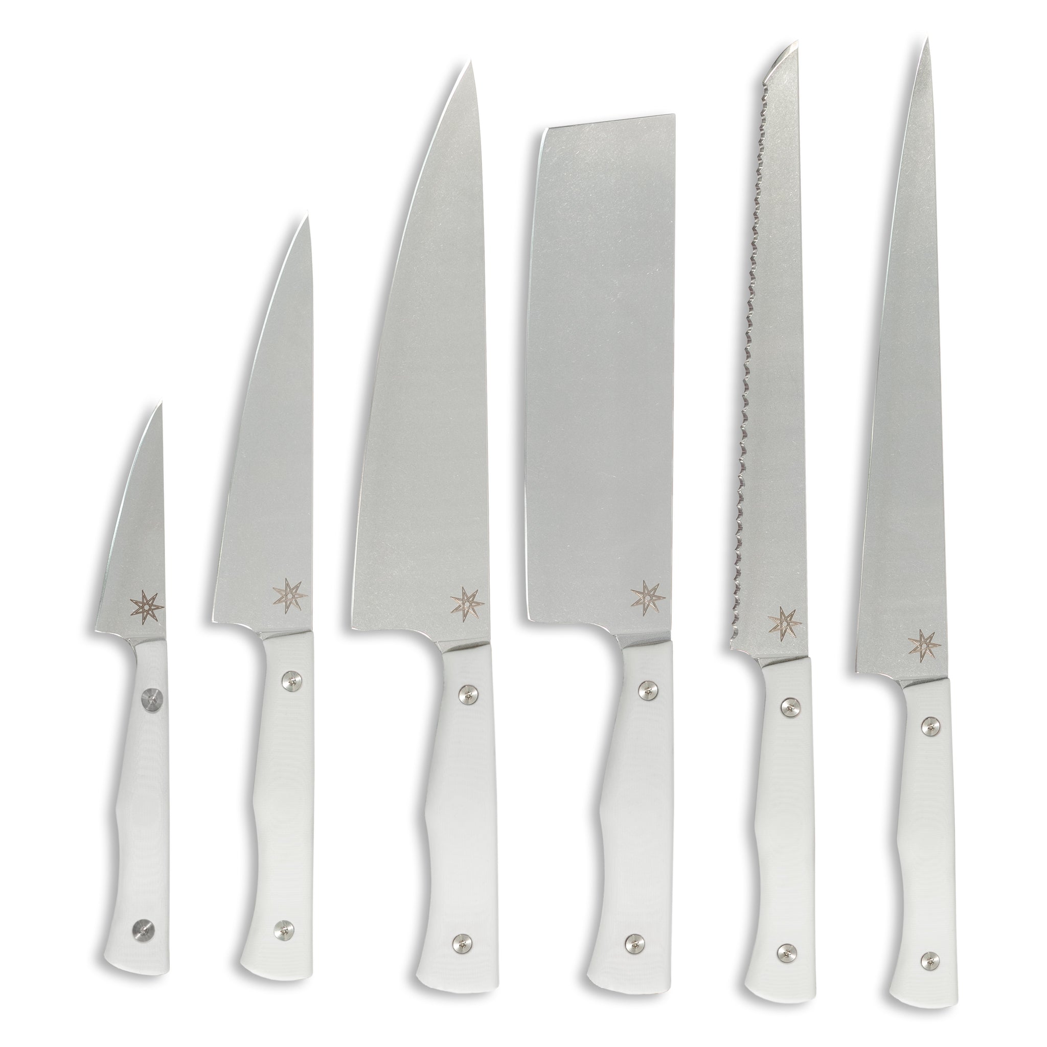 The Essentials Knife Set - Culinary 2.0 White G-10