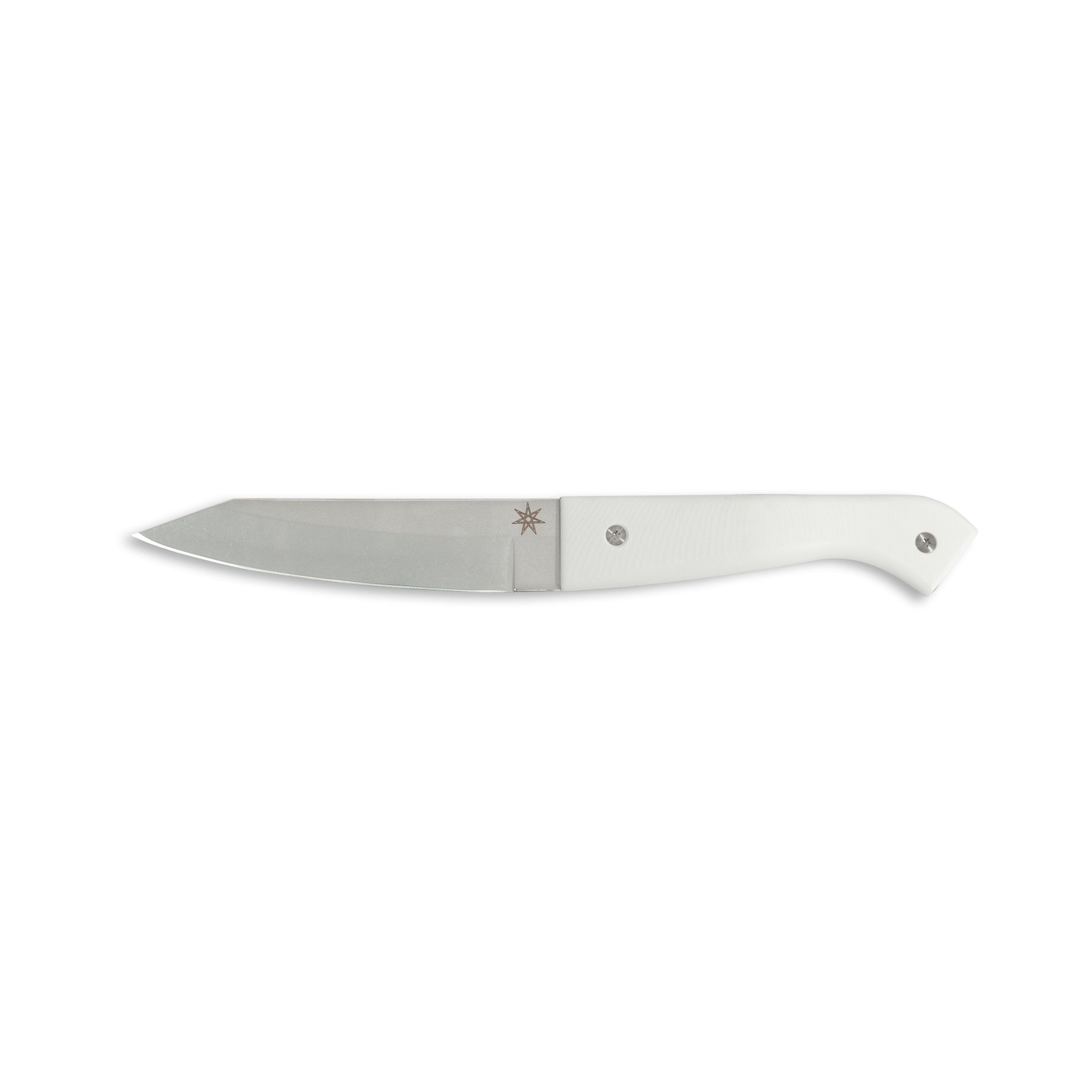 Stainless steel kitchen hankotsu boning knife with white handle