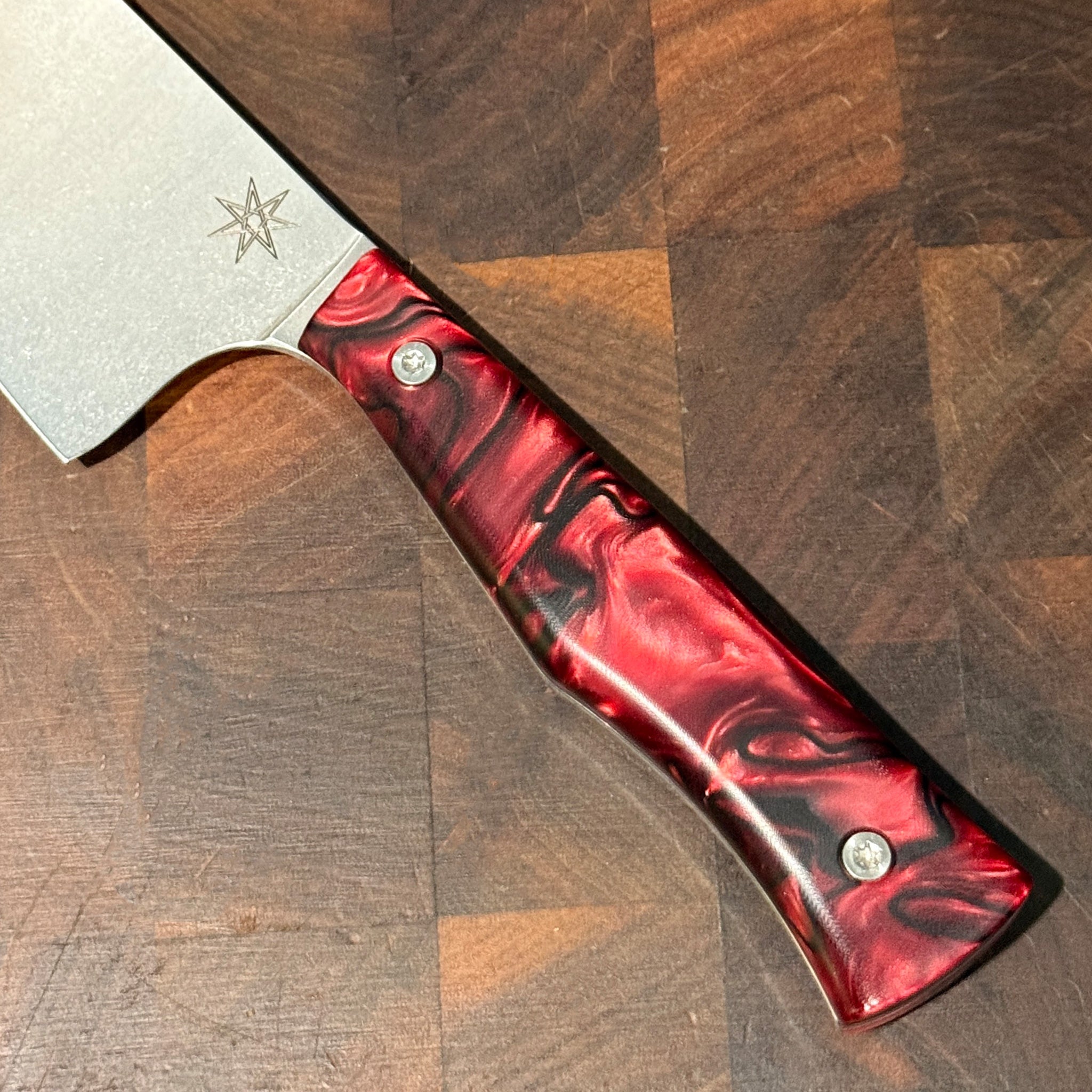 8.5" Chef Knife - Red Kirnite Matte