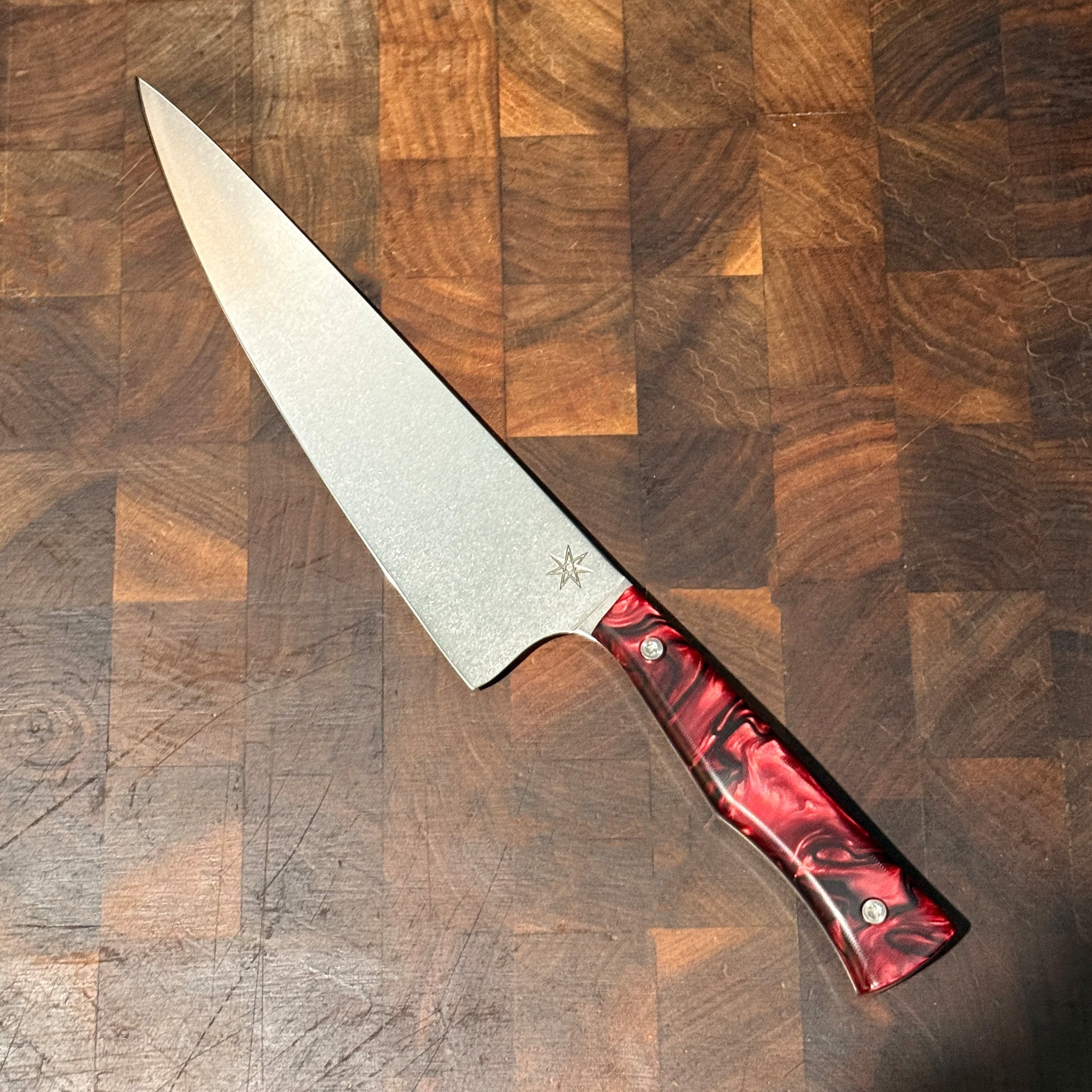 8.5" Chef Knife - Red Kirnite Matte