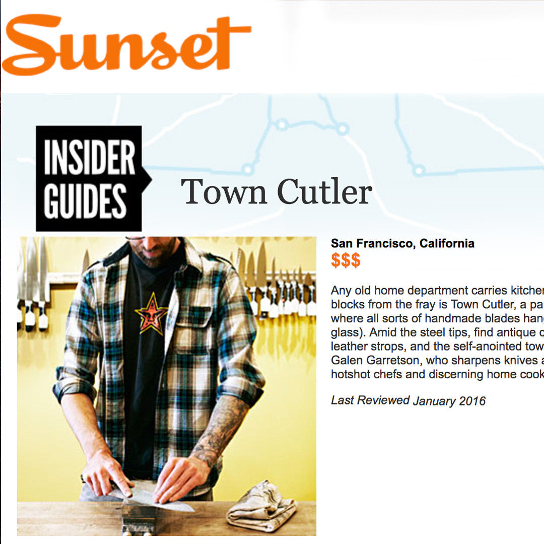 Sunset Magazine - Insider Guides: Town Cutler