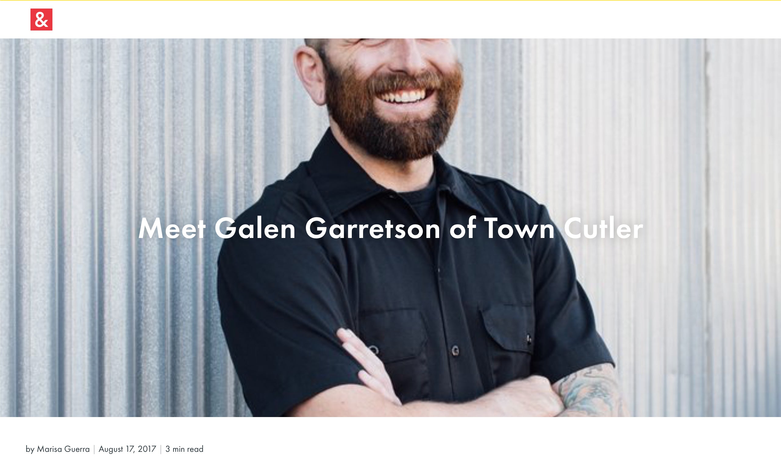 Hedley & Bennett - Meet Galen Garretson of Town Cutler
