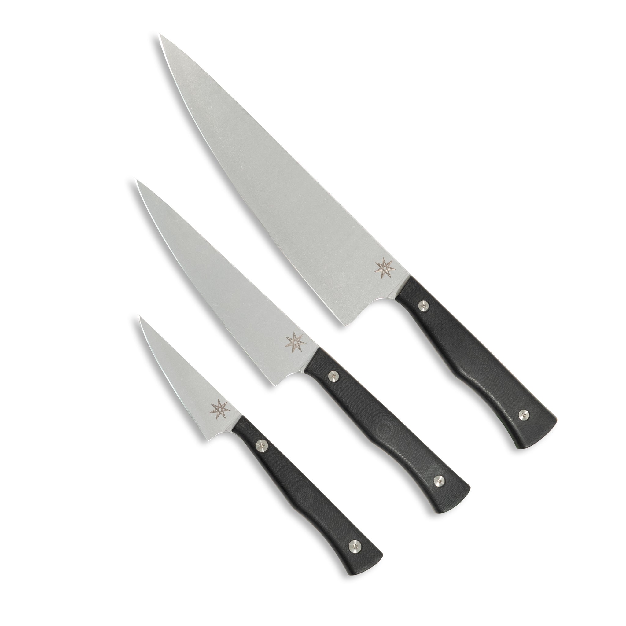 Sous Chef Set - Culinary 2.0 Black G-10 Kitchen Knives Town Cutler