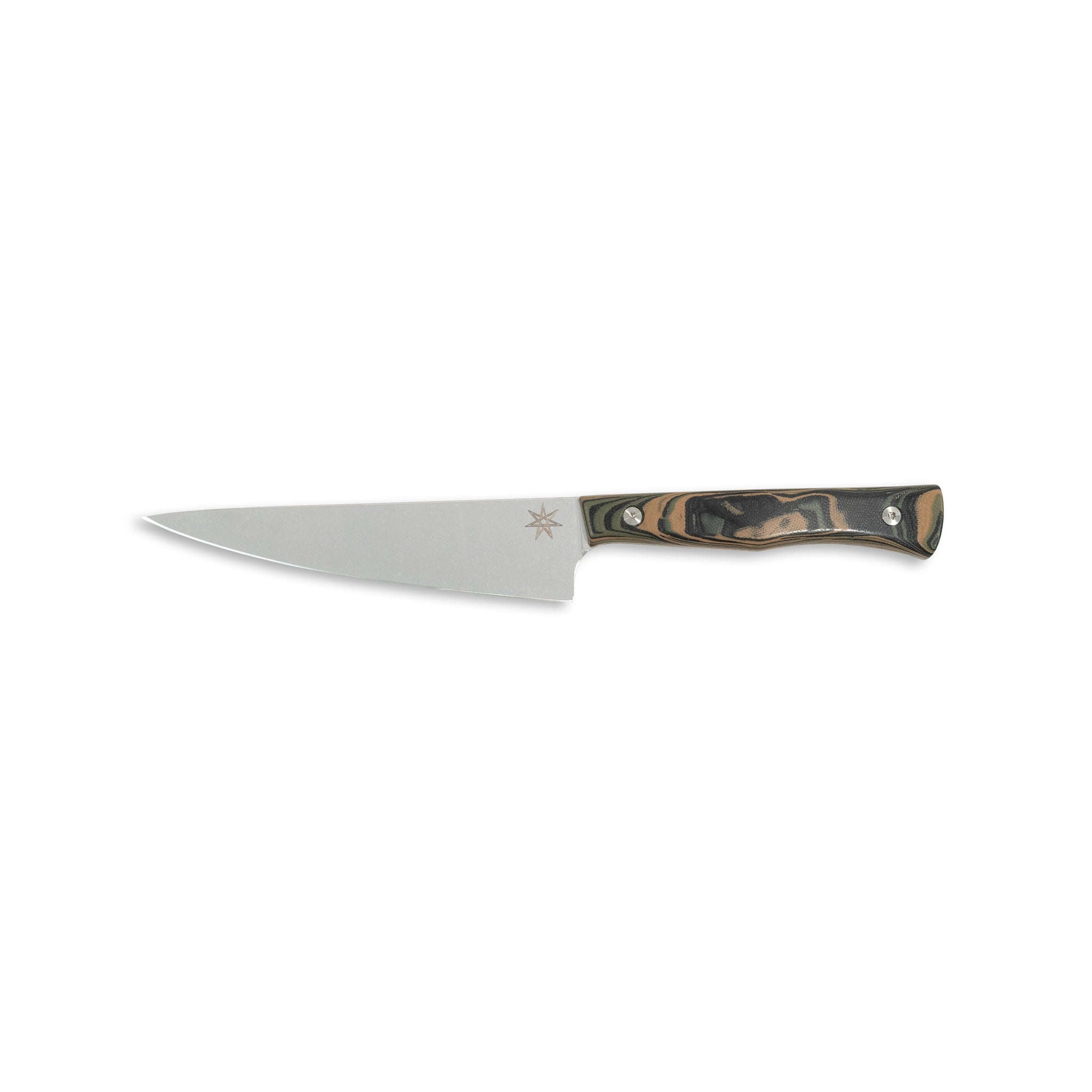 6" Utility Knife - Culinary 2.0 Black, Green, and Tan Burl G-10 Kitchen Knives Town Cutler