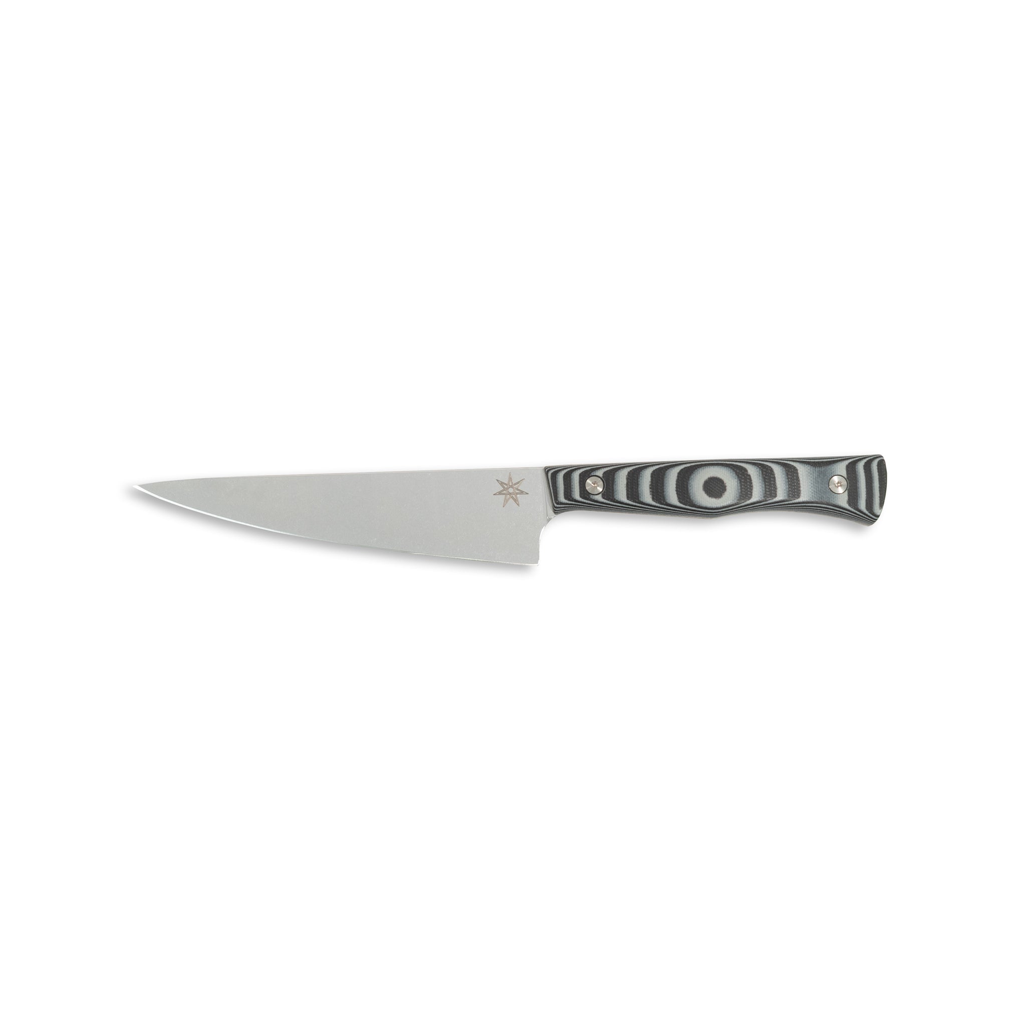 6" Utility Knife - Culinary 2.0 Black and Gray Layered G-10 Kitchen Knives Town Cutler