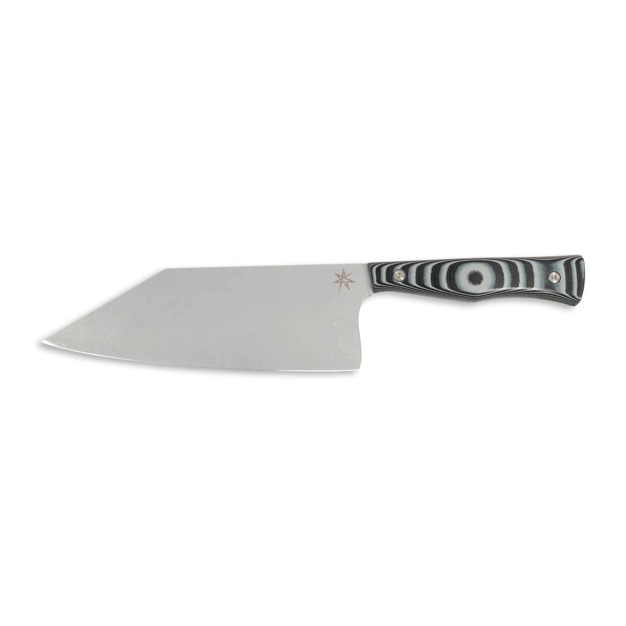 7.5" Chopper - Culinary 2.0 Black and Gray Layered G-10 Kitchen Knives Town Cutler