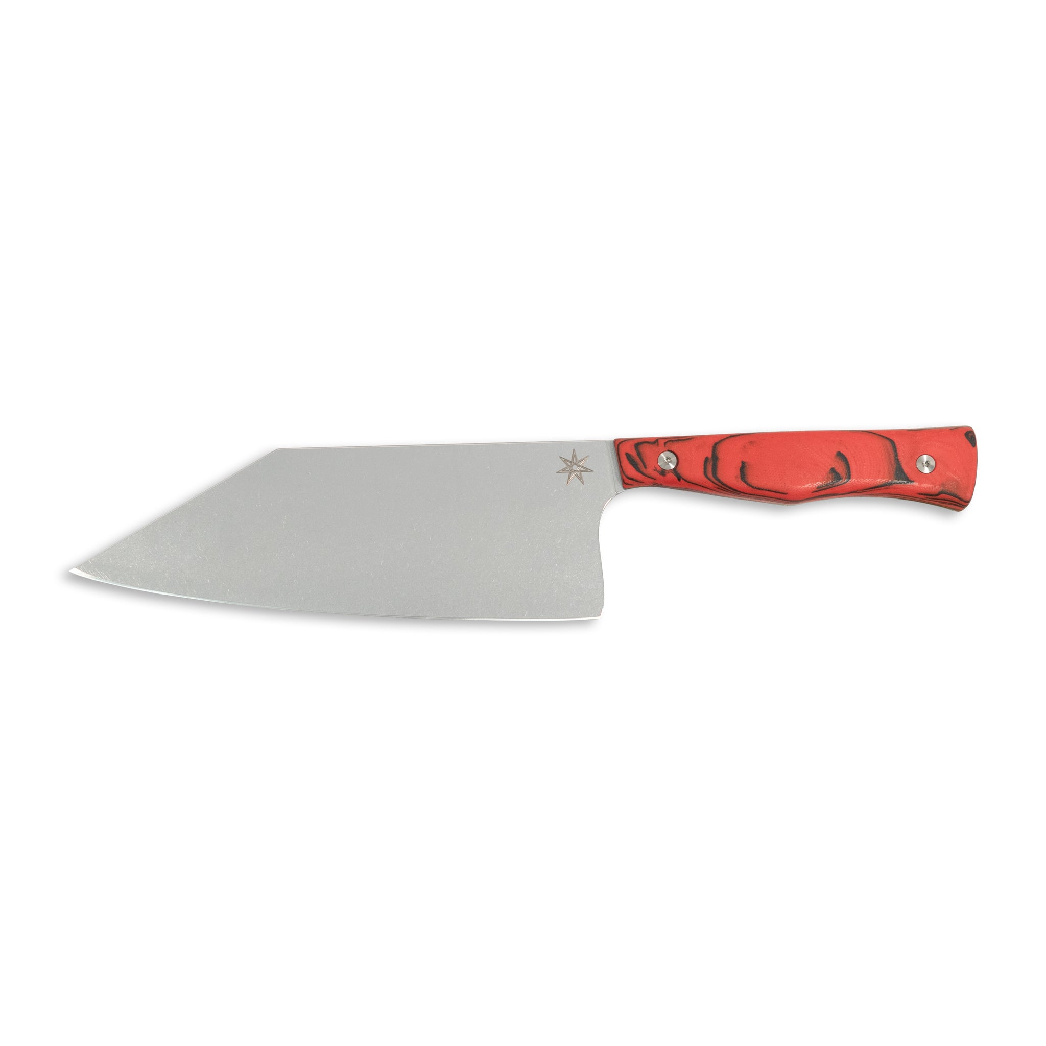 7.5" Chopper - Culinary 2.0 Red and Black Burl G-10 Kitchen Knives Town Cutler