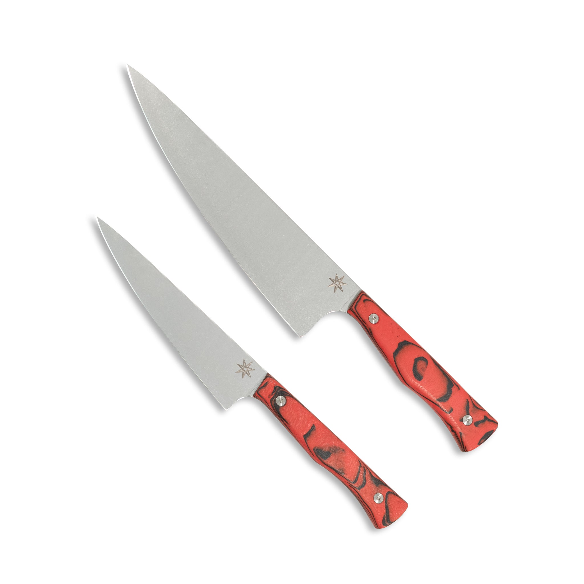 Commis Knife Set - Culinary 2.0 Red and Black Burl G-10