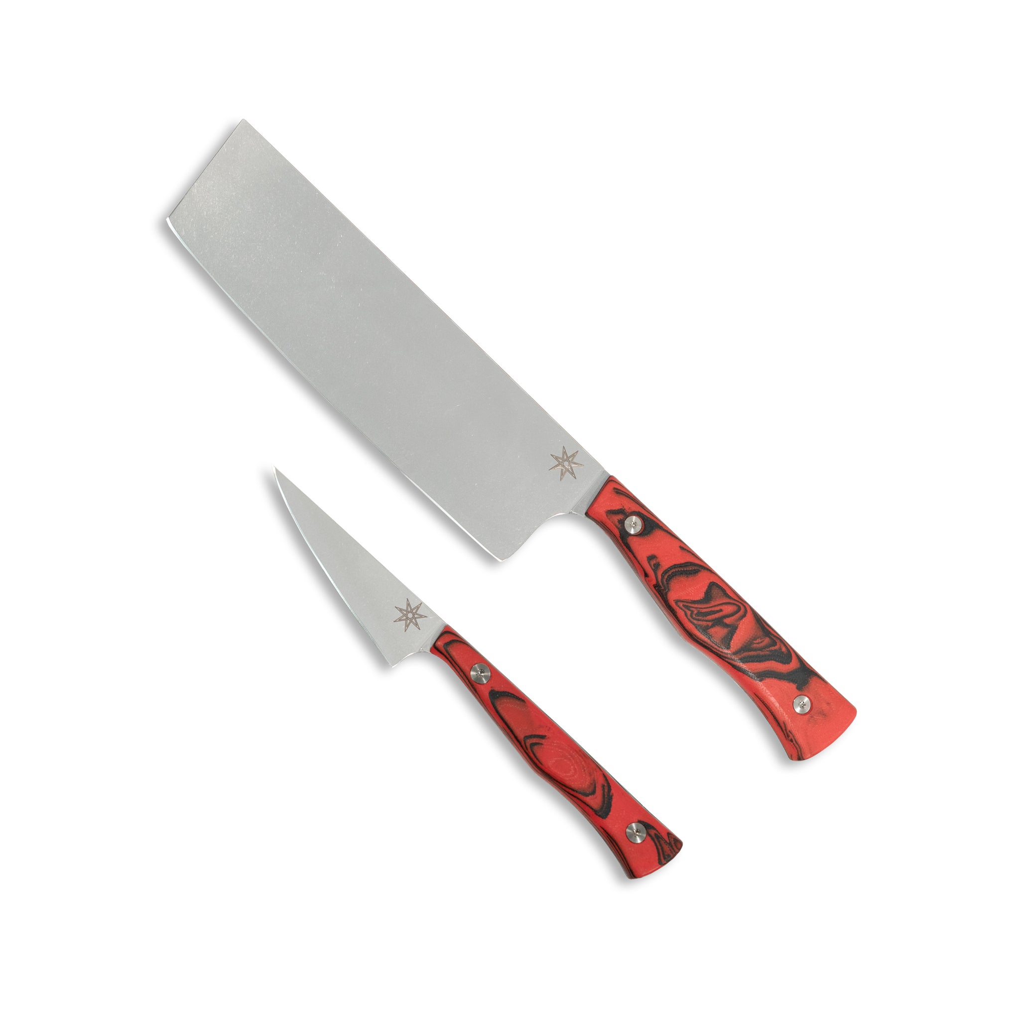 Entremet Knife Set - Culinary 2.0 Red and Black Burl G-10