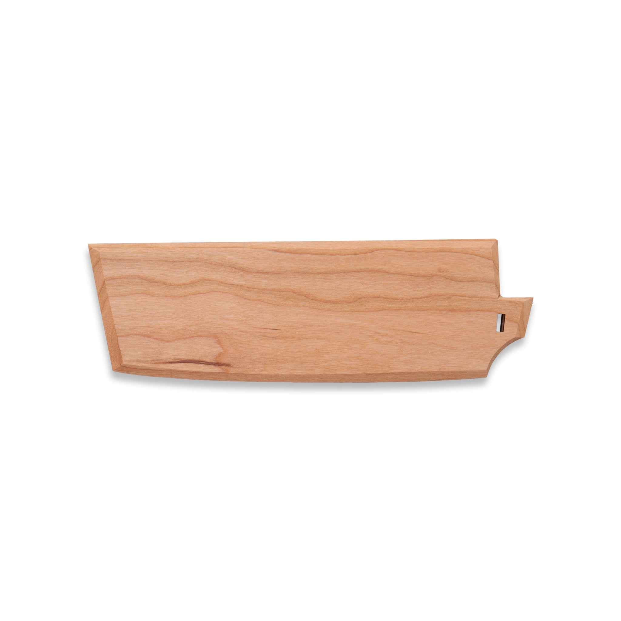 Walnut wooden saya knife sheath for Town Cutler Culinary 2.0 7" Nakiri knives.