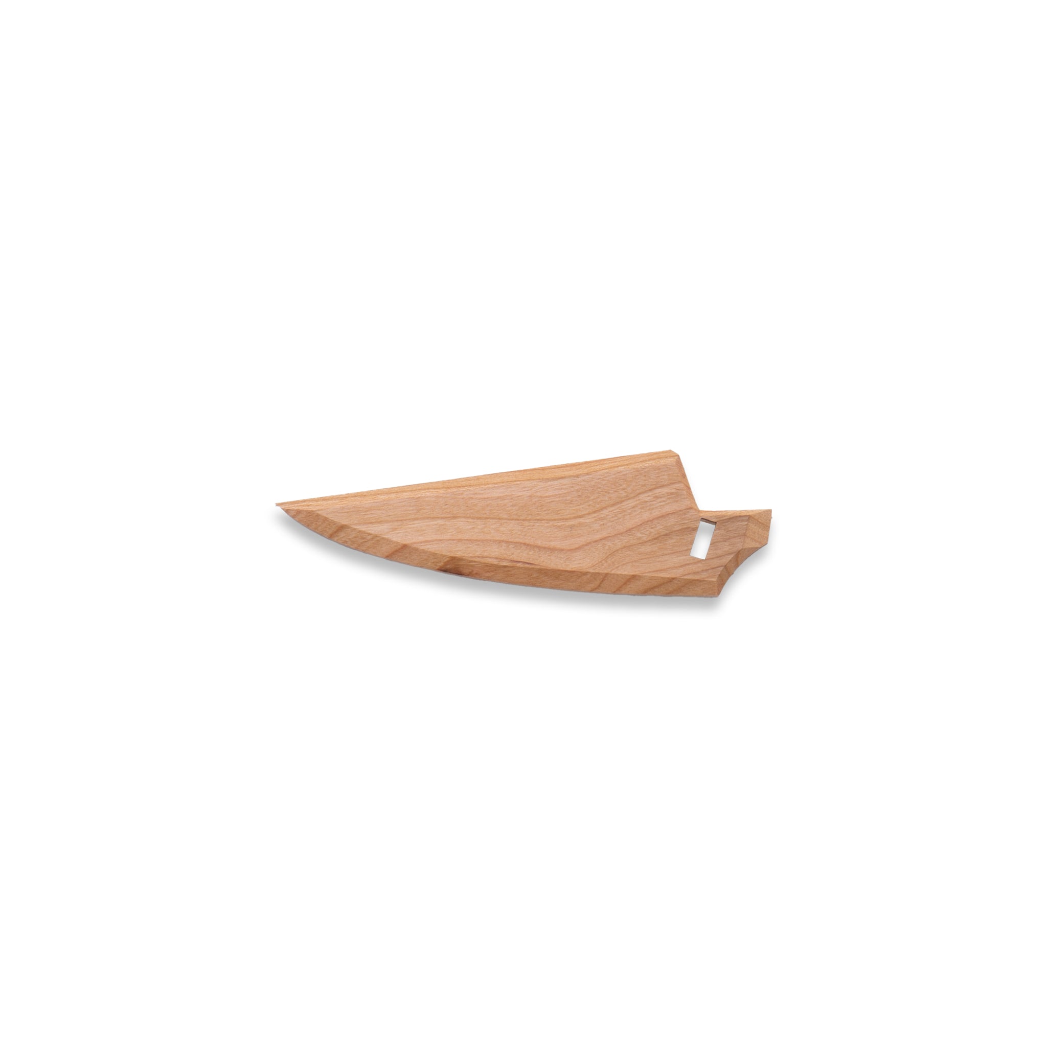 Walnut wooden saya knife sheath for Town Cutler Culinary 2.0 paring knives.