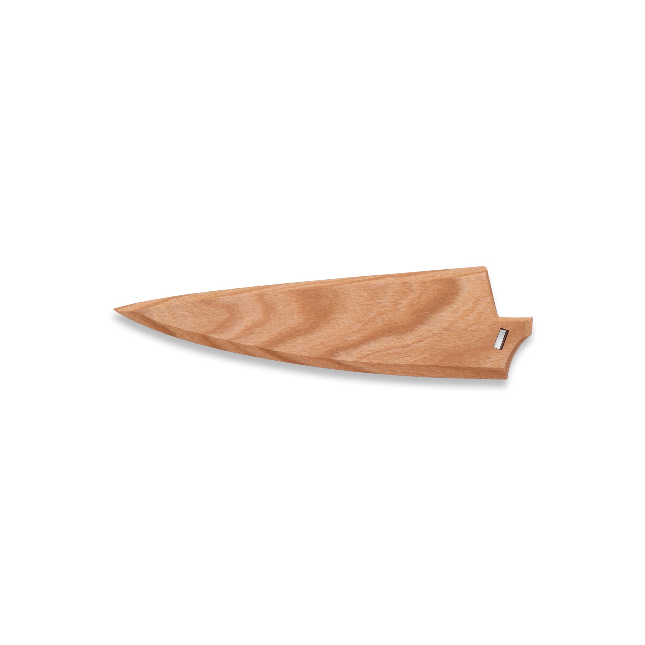 Walnut wooden saya knife sheath for Town Cutler Culinary 2.0 6" utility knives.