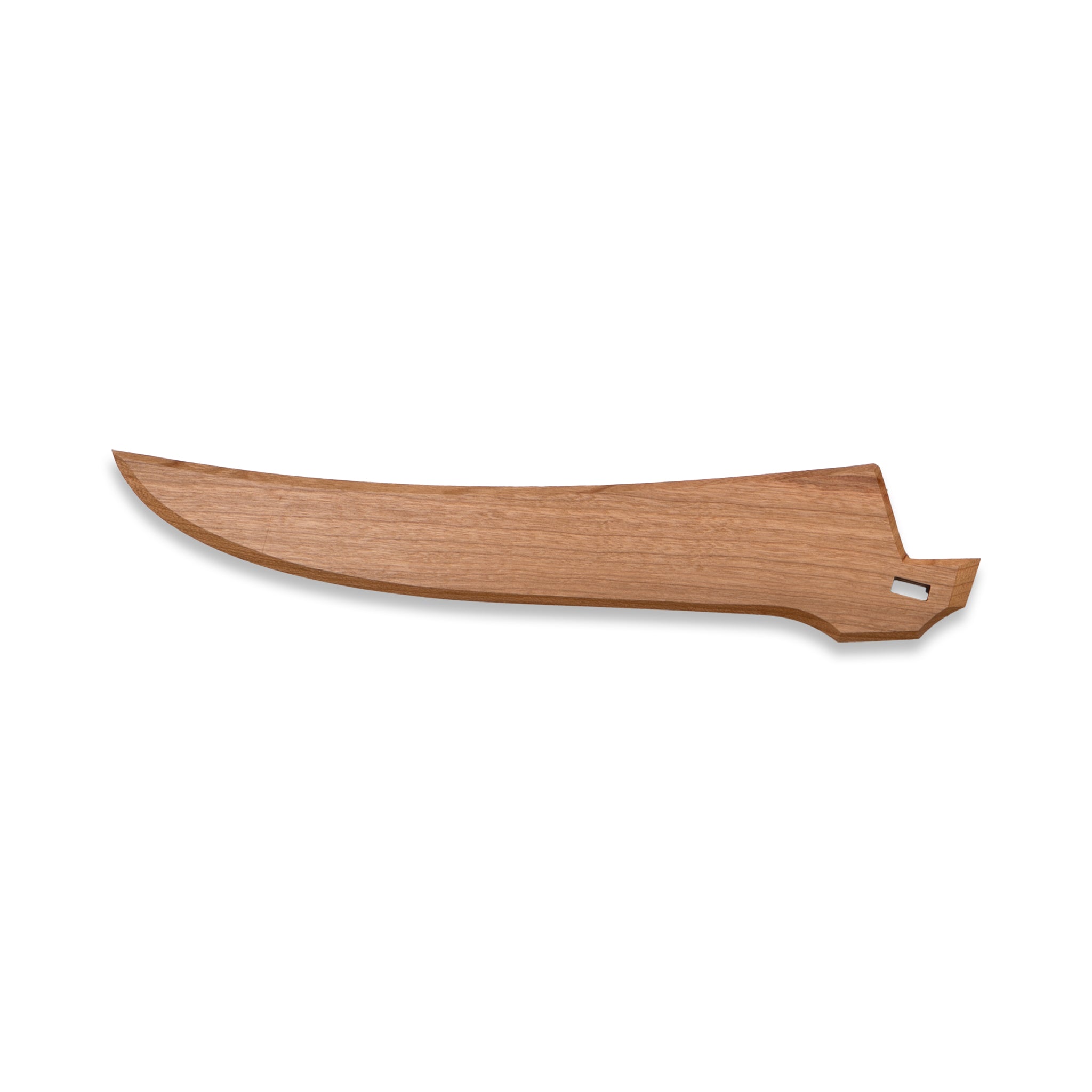 Walnut wooden saya knife sheath for Town Cutler Tahoe Bliss, Desert Dawn, or Ag 47 6" Curved Boning Knives.