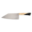 Town Cutler 7.5" Chopper Chef Knife. Stainless steel blade with buckeye and black resin handle.