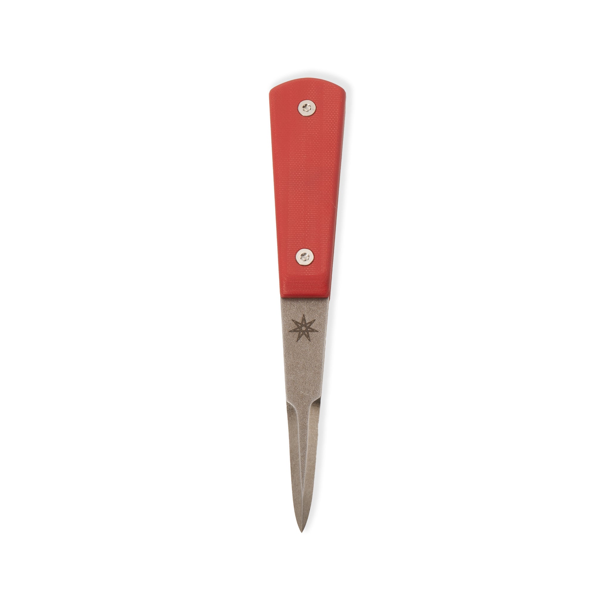 Oyster shucker knife kitchen tool with red g10 handle