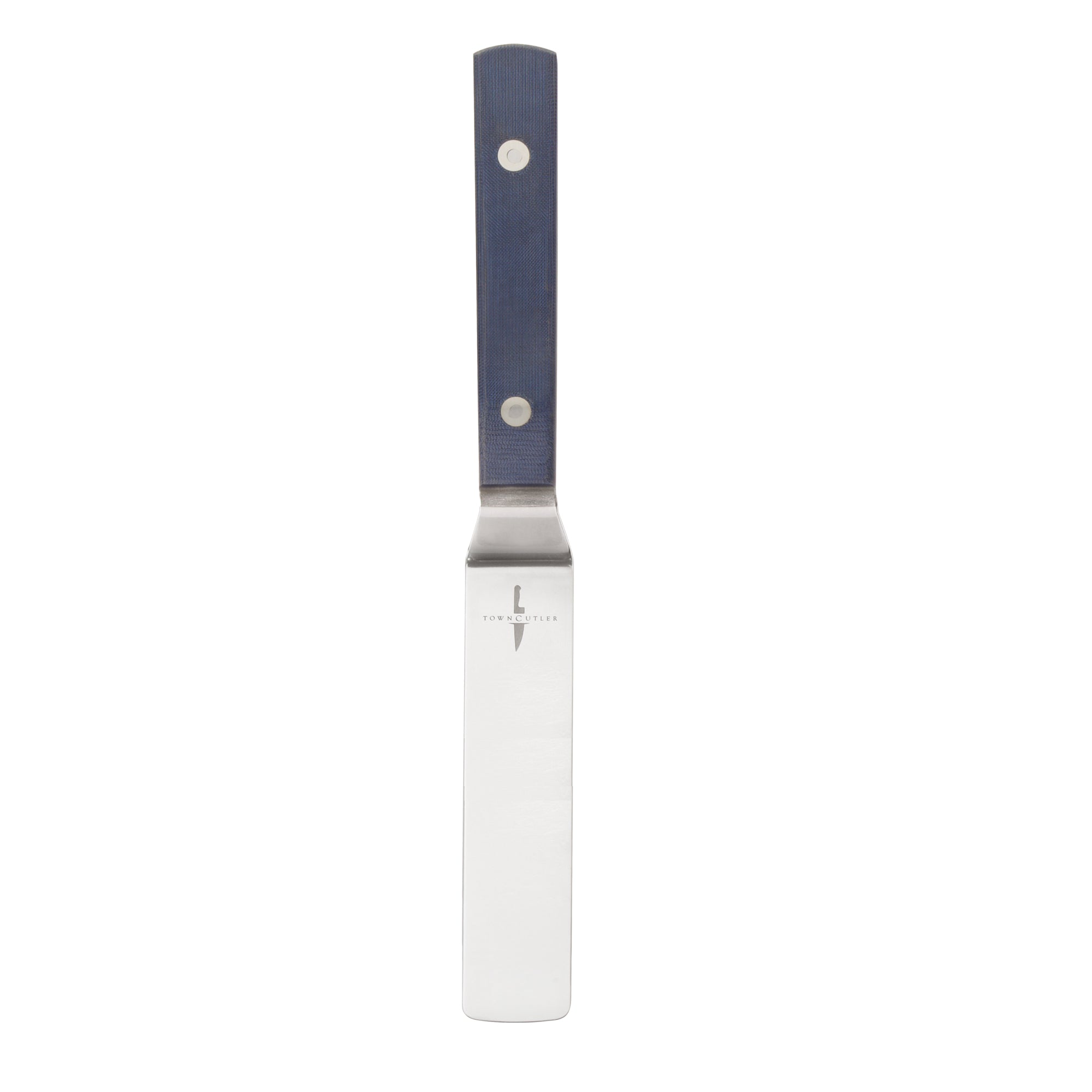 Town Cutler Kitchen Spatula Palette Knife with Blue Linen Micarta Handle