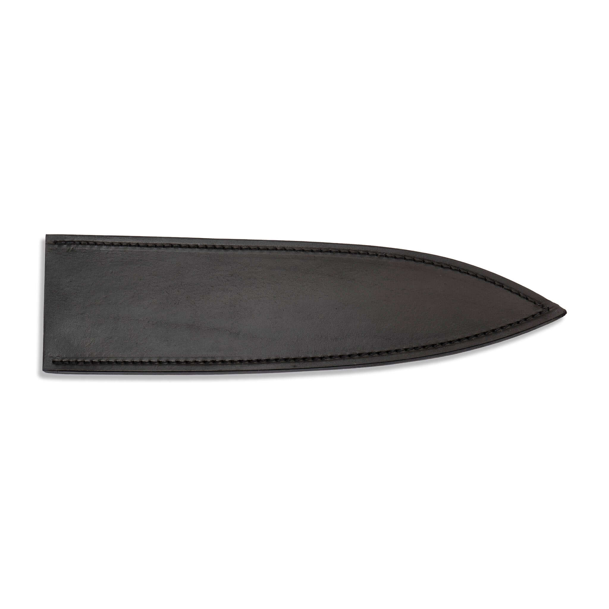 Town Cutler black leather scabbard knife blade cover for 10" chef knife.