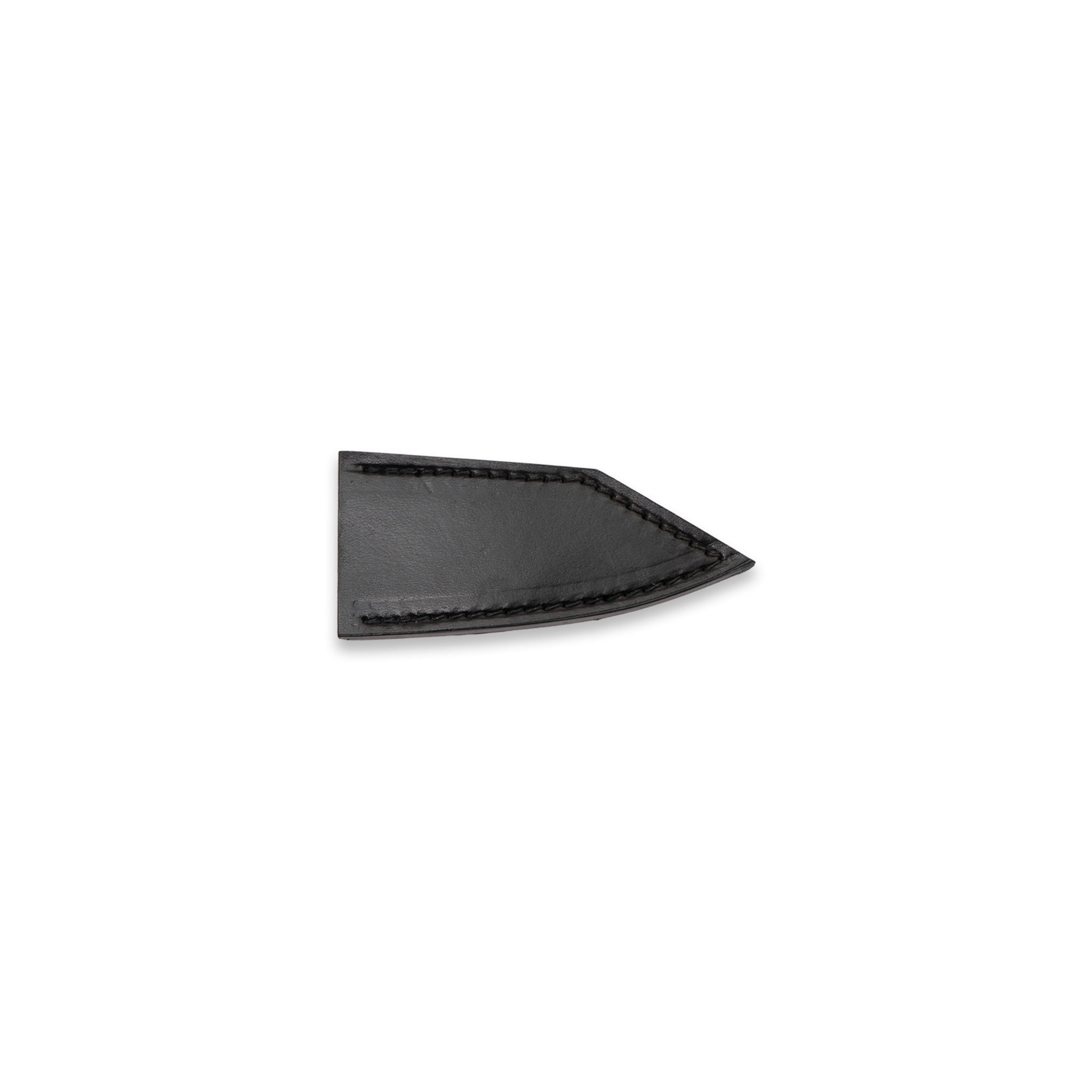 Town Cutler black leather scabbard knife blade cover for paring knife.