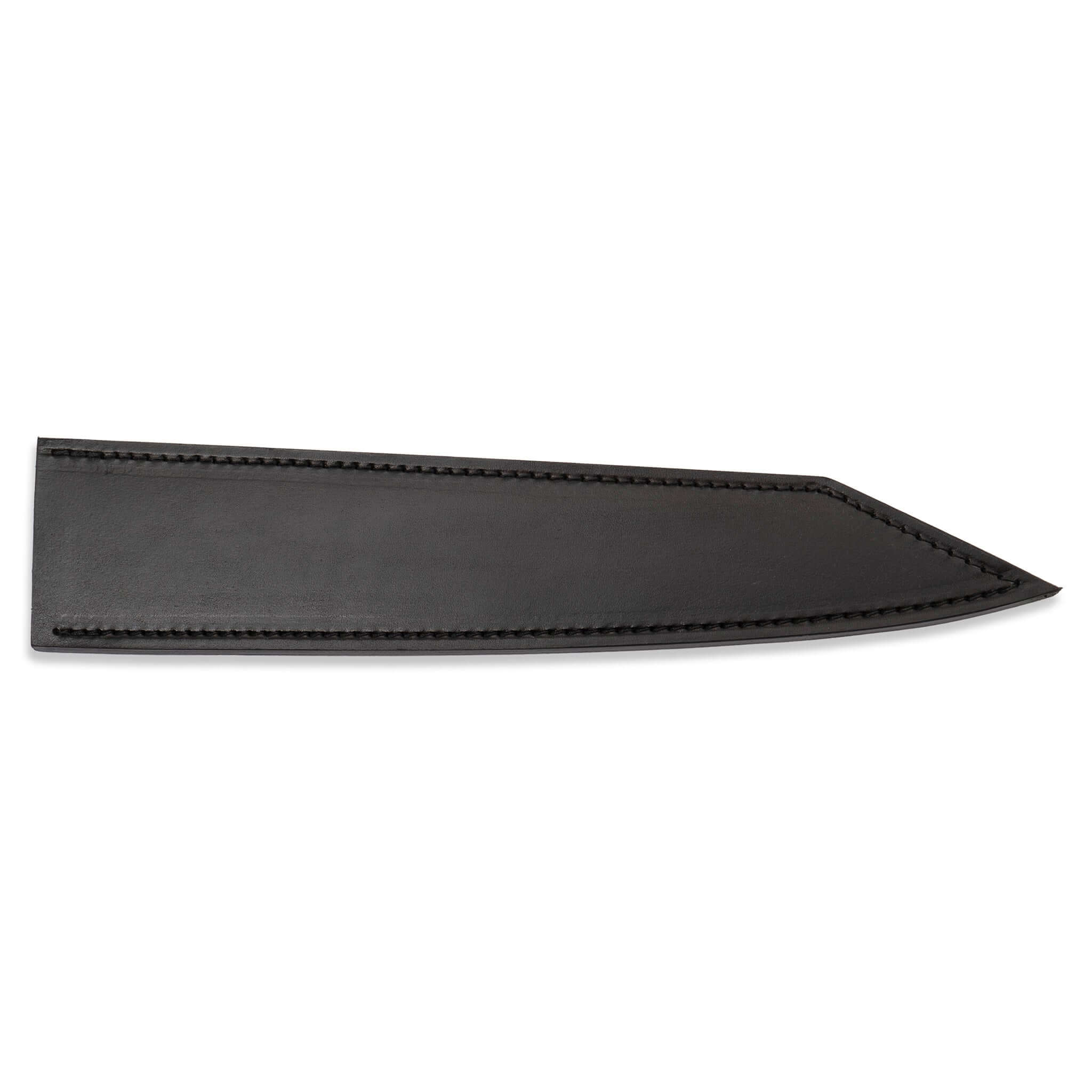 Town Cutler black leather scabbard knife blade cover for slicer carving knife.