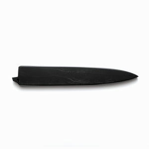 Black wood saya knife sheath for Town Cutler Desert Dawn and Olneya 10" slicer or carving knife.