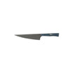 3" utility petty knife with stainless steel cerakote blade and blue micarta handle.
